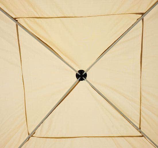 Pending - Aosom Easy Pop Up Canopy Tent with Mesh Side Walls, 10-Feet x 10-Feet, Ta - Tan