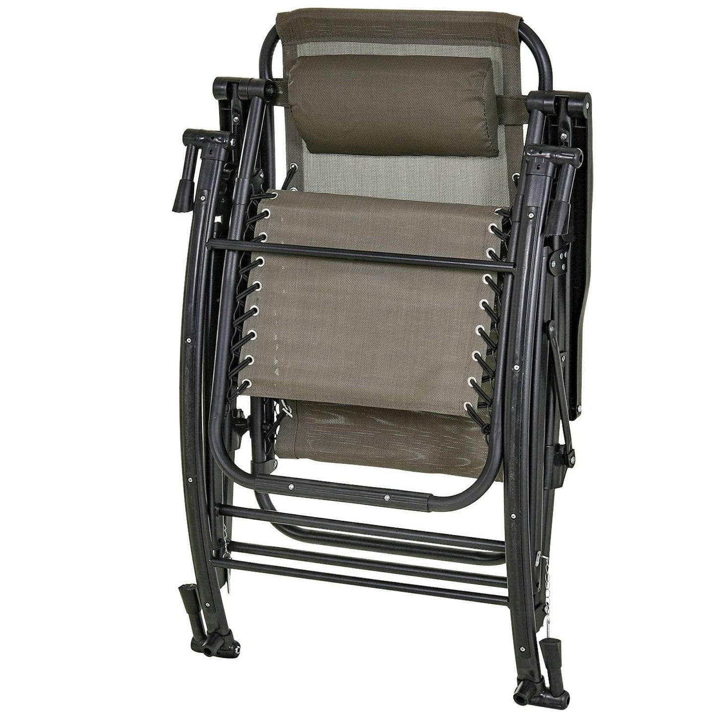 Pending - Aosom Lounge Chair 2 in 1 Adjustable Zero Gravity Reclining Lounge Chair Garden Recliner and Rocker Foldable Sun Lounger Napping Seat w/ Headrest & Tray - Available in 3 Colours
