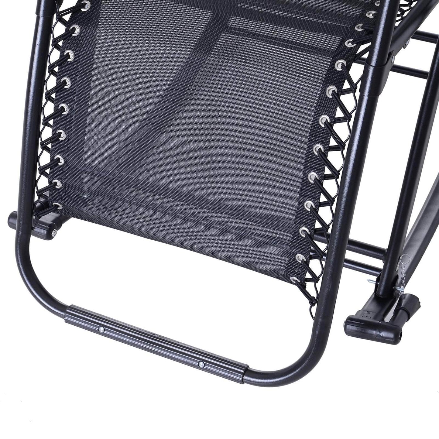 Pending - Aosom Lounge Chair 2 in 1 Adjustable Zero Gravity Reclining Lounge Chair Garden Recliner and Rocker Foldable Sun Lounger Napping Seat w/ Headrest & Tray - Available in 3 Colours