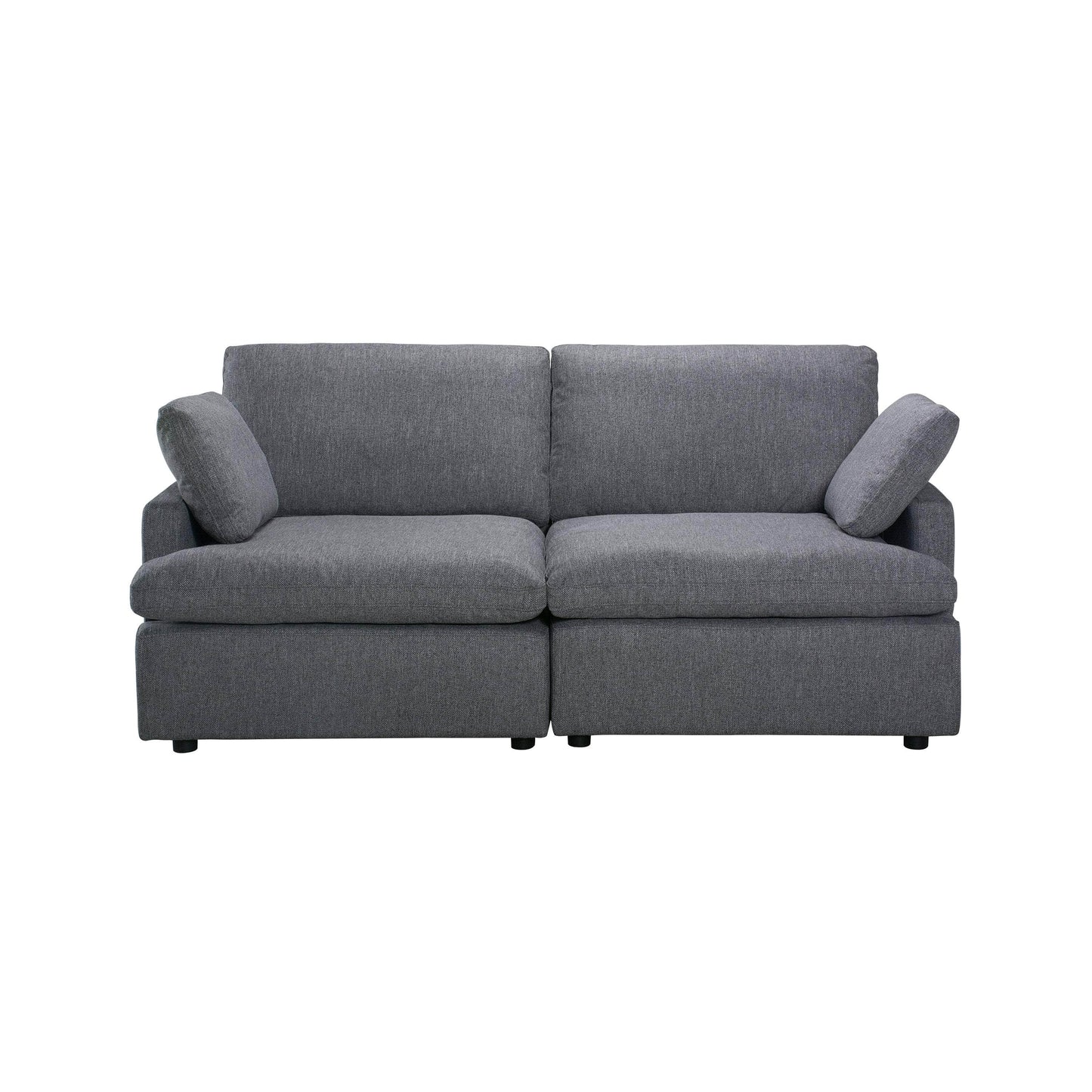 Urban Cali Loveseat Grey Long Beach Modular Loveseat - Available in 2 Colours