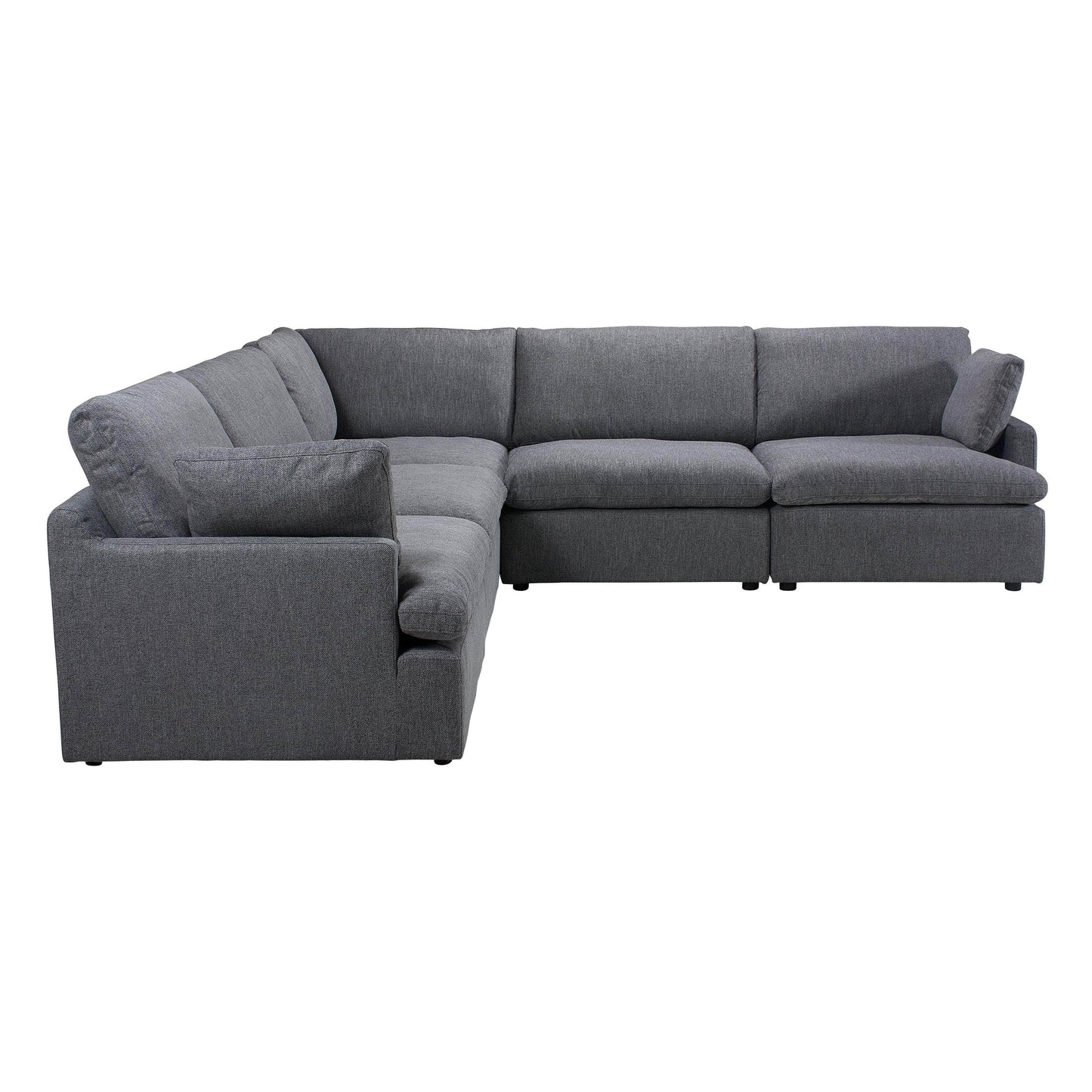 Long Beach Modular Corner Sectional Sofa in Axel Beige - Available in 3 Colours