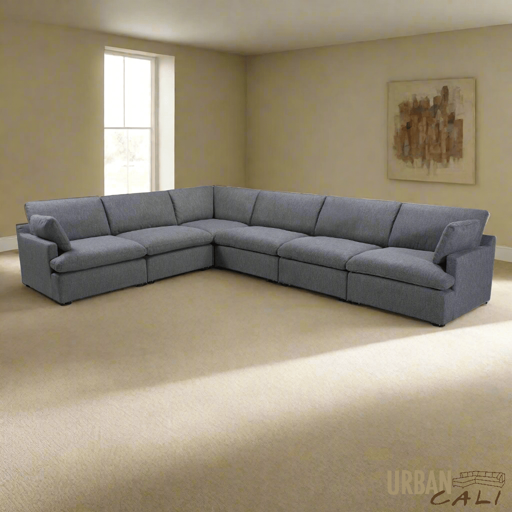 Long Beach Large Modular L-Shaped Sectional Sofa in Axel Beige - Available in 3 Colours