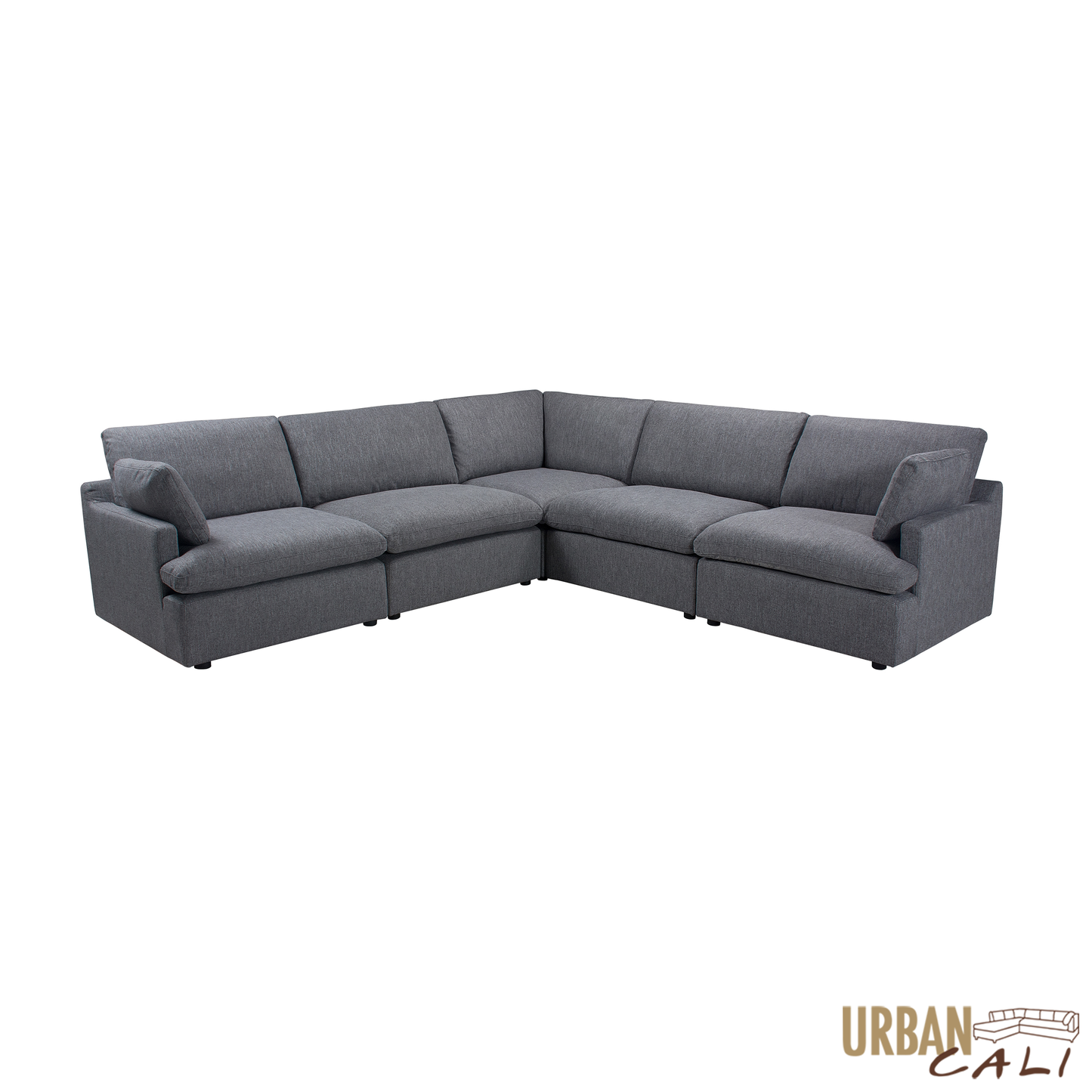 Long Beach Modular Corner Sectional Sofa in Axel Beige - Available in 3 Colours
