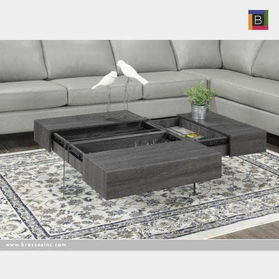 Brassex Inc. Coffee Table Brassex 3-Way Storage Coffee Table - 2 Colours Available