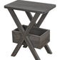 Pending - Brassex Inc. End Table Grey Axel Accent Table - Available in 3 Colours