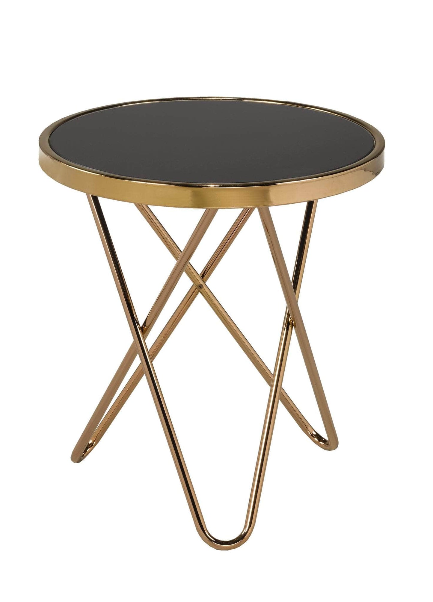 Pending - Brassex Inc. End Table Rose Gold Avery Accent Table - Available in 2 Colours