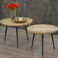 Pending - Brassex Inc. Nesting Tables Mango Wood Accent Table in Set Of 2