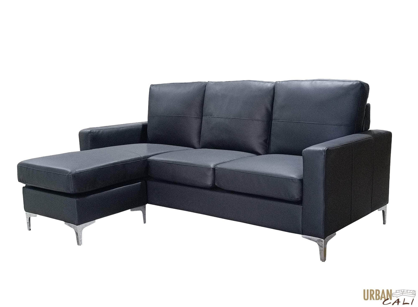 Pending - Review Sectional Del Mar 78.74" Wide Faux Leather Sectional Sofa with Reversible Chaise - Available in 2 Colours