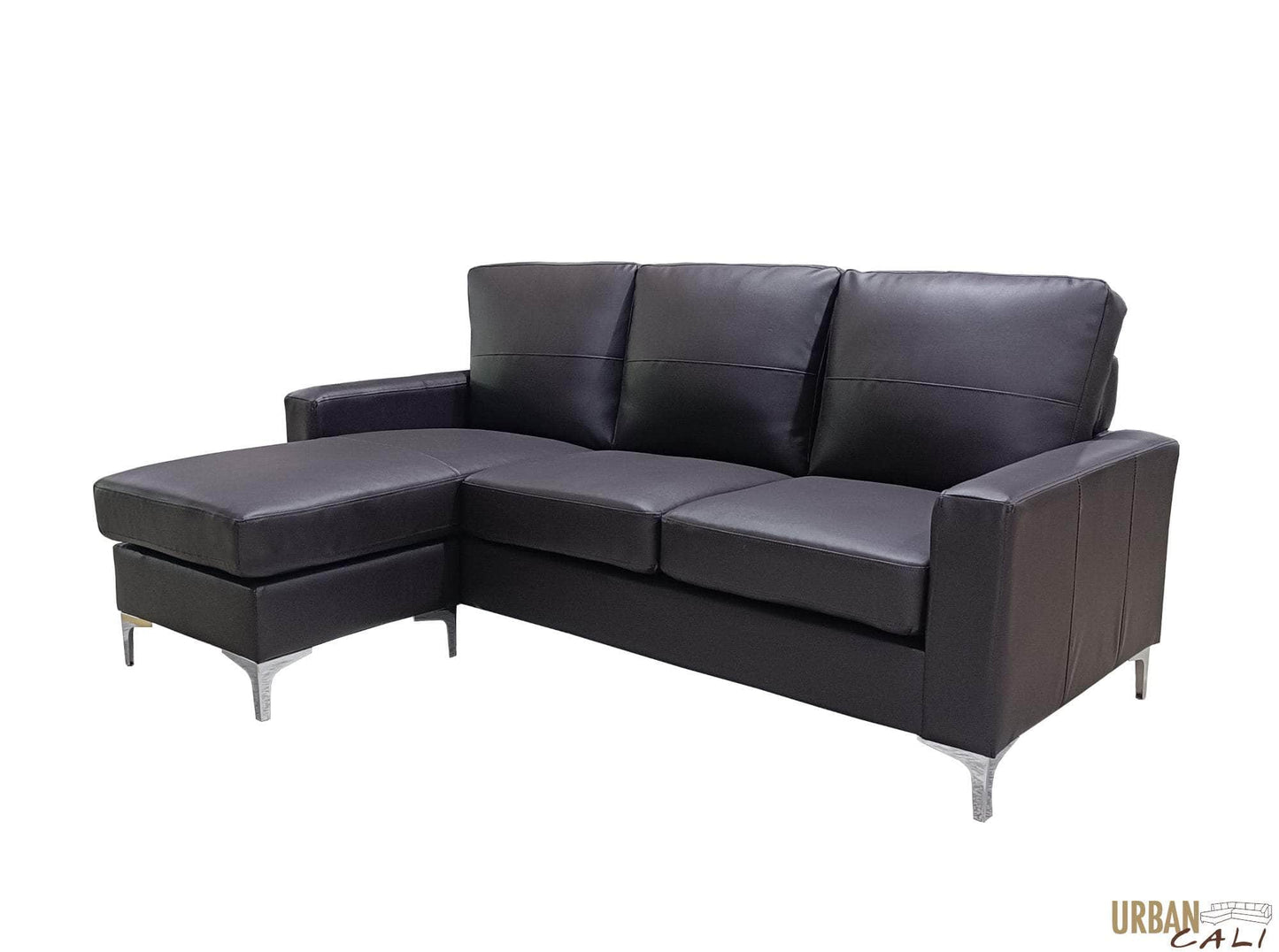 Pending - Review Sectional Del Mar 78.74" Wide Faux Leather Sectional Sofa with Reversible Chaise - Available in 2 Colours