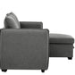 Pending - Urban Cali Laguna Sleeper Sectional Sofa Bed with Reversible Storage Chaise in Nela Ash