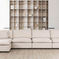 Pending - Urban Cali Left Facing Chaise Long Beach Modular L-Shaped Sectional Sofa with Ottoman in Axel Beige