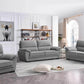Pending - Urban Cali Light Grey Monterey 3 Piece Pillow Top Arm Sofa, Loveseat and Chair Set in Cotton Fabric - Available in 2 Colours