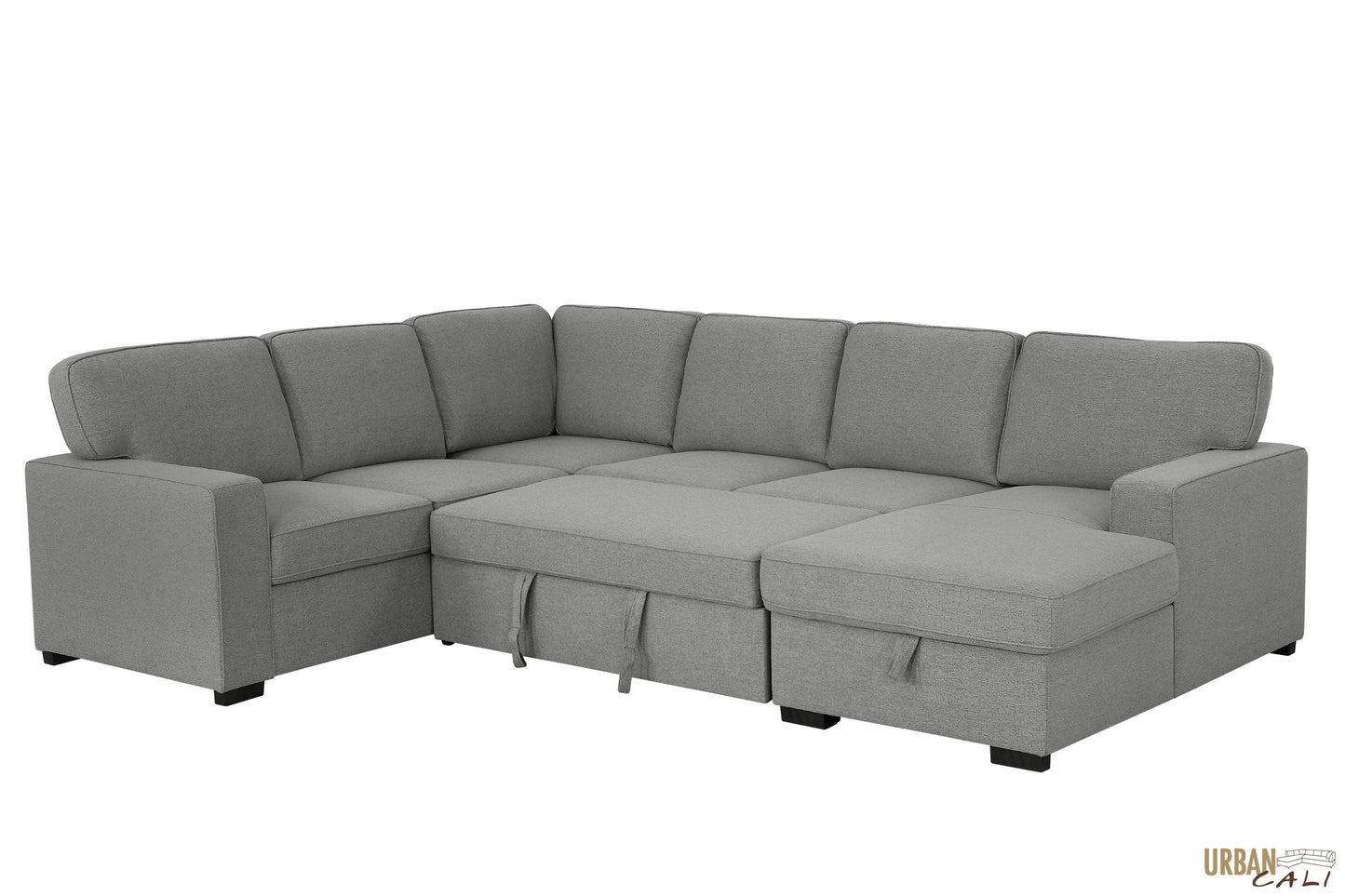 Pending - Urban Cali Sectional Sofa Santa Cruz Large Sleeper Sectional Sofa Bed with Storage Chaise