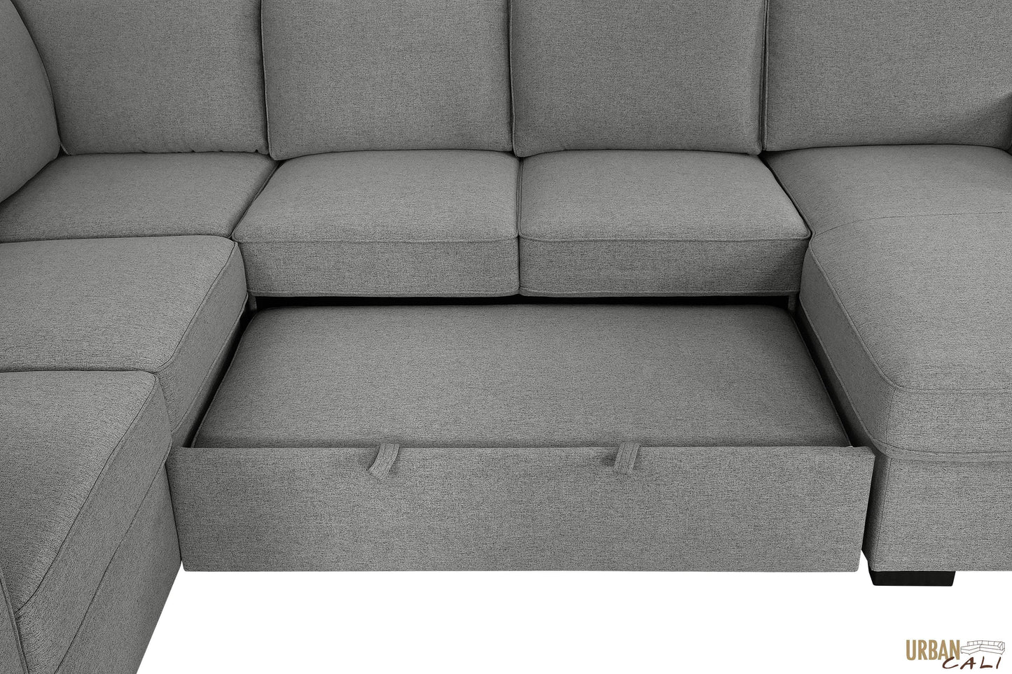 Pending - Urban Cali Sectional Sofa Santa Cruz Large Sleeper Sectional Sofa Bed with Storage Chaise