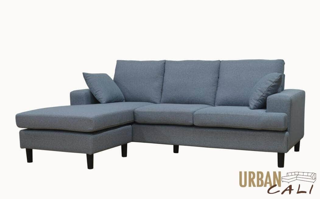 Pending - Urban Cali Sophia Sectional Sofa with Reversible Chaise in Grey Linen