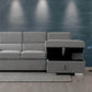 Urban Cali Sectional Bel Air Modular Sectional Sofa with Storage Chaise in Thora Stone