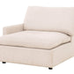 Urban Cali Sectional Long Beach Modular L-Shaped Sectional Sofa with Ottoman in Axel Beige