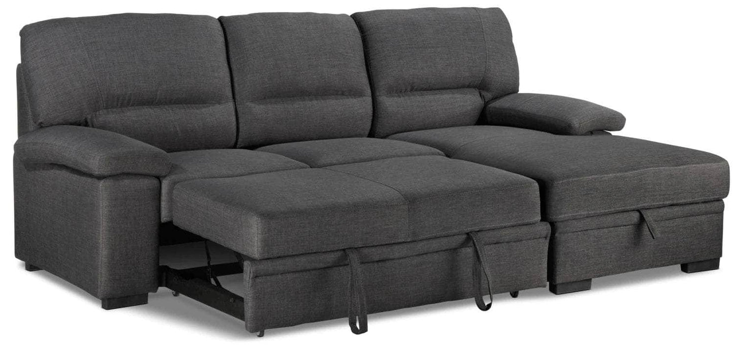 Urban Cali Sleeper Sectional Anaheim Condo Sleeper Sectional Sofa Bed with Storage Chaise