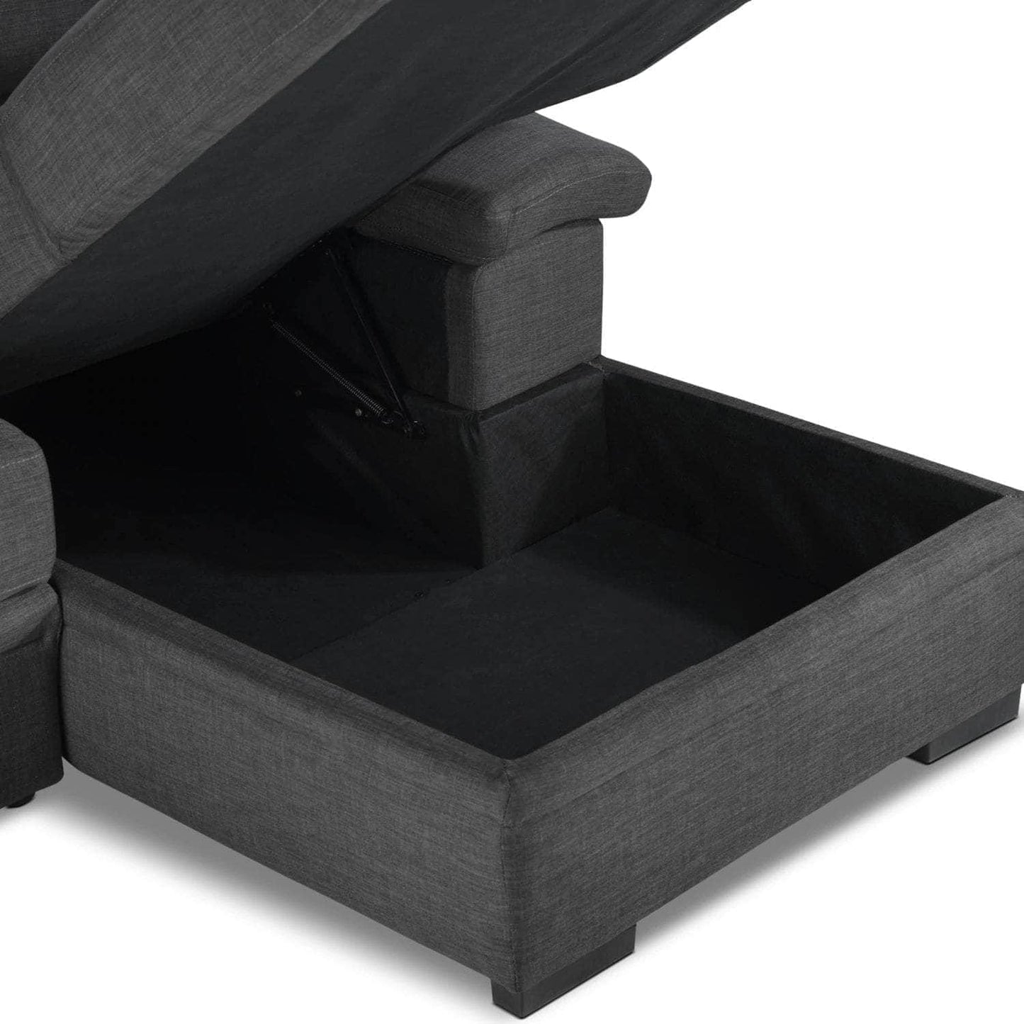 Urban Cali Sleeper Sectional Anaheim Condo Sleeper Sectional Sofa Bed with Storage Chaise