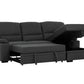 Urban Cali Sleeper Sectional Anaheim II Condo Sleeper Sectional Sofa Bed with Cup Holders and Storage Chaise