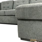 Canapé-lit sectionnel en forme de U Lancaster avec méridiennes de rangement en anthracite Belfast