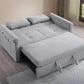 IFDC Sofa Leamington Tufted Grey Sofa Bed - Available in 2 Sizes