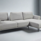 Newport Sofa sectionnel réglable à assise profonde en gris clair Nela