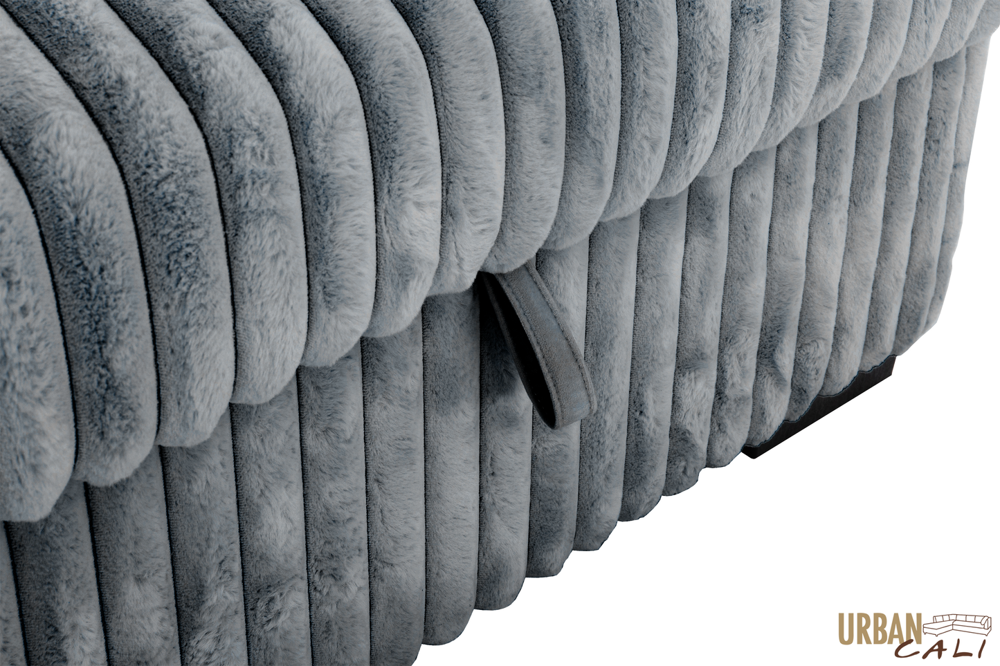 Atherton 123.25" Wide Opulence Plush Minky Corduroy Large Sleeper Sectional Sofa Bed with Storage Chaise - Available in 2 Colours