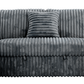 Atherton 123.25" Wide Opulence Plush Minky Corduroy Large Sleeper Sectional Sofa Bed with Storage Chaise - Available in 2 Colours