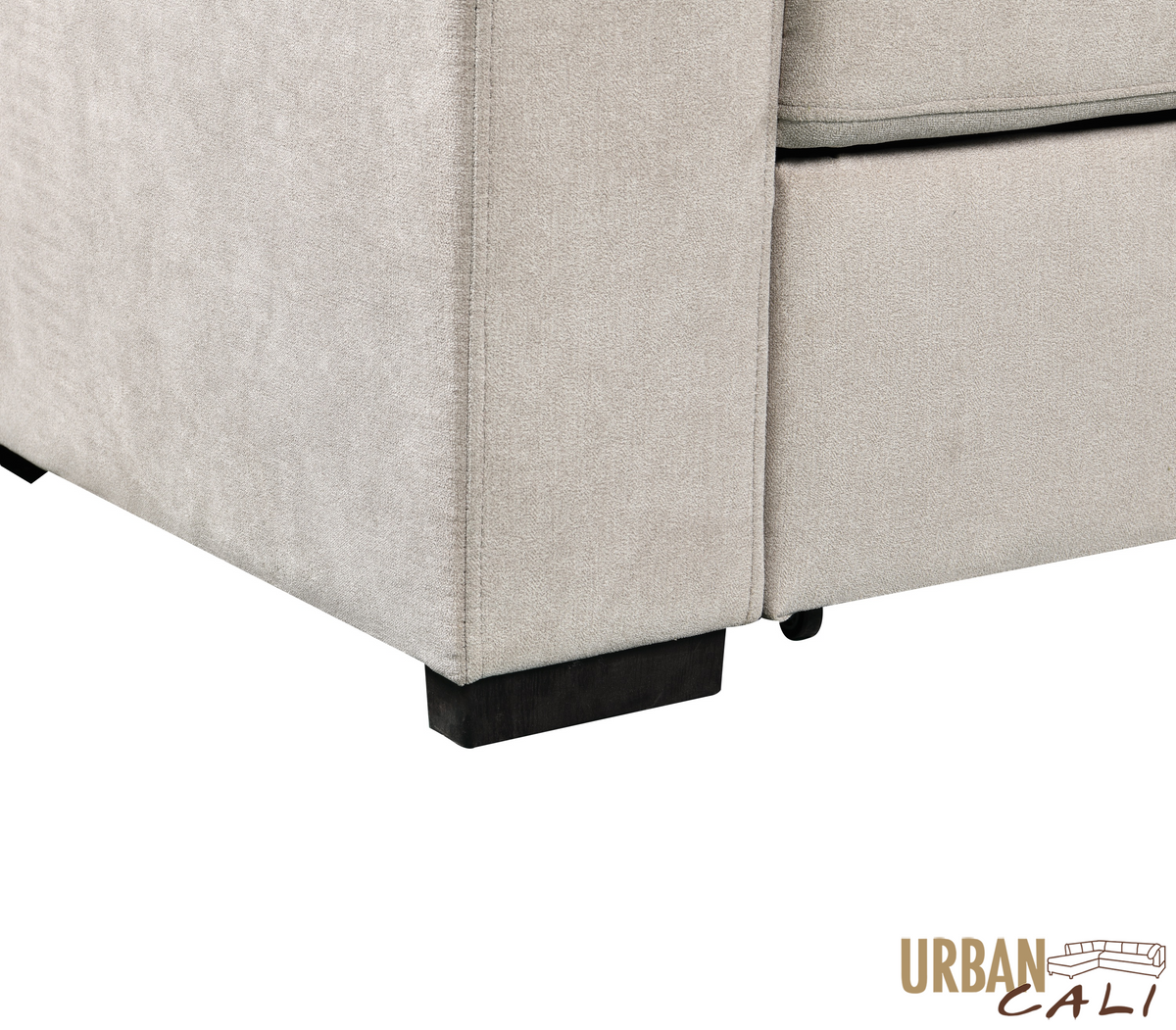 Avila 98.5" Wide Sleeper Sectional Sofa Bed with Cupholders and Storage Chaise - Available in 2 Colours