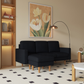 Hillsborough 76" Wide Boucle Sectional Sofa with Reversible Chaise - Available in 3 Colours