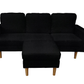 Hillsborough 76" Wide Boucle Sectional Sofa with Reversible Chaise - Available in 3 Colours
