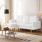 Hillsborough 76" Wide Boucle Sectional Sofa with Reversible Chaise - Available in 3 Colours