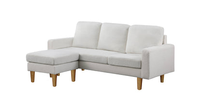 Urban Cali Hillsborough 76" Wide Boucle Sectional Sofa with Reversible Chaise, image 9