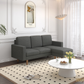 Hillsborough 76" Wide Boucle Sectional Sofa with Reversible Chaise - Available in 3 Colours