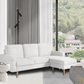 Hillsborough 76" Wide Boucle Sectional Sofa with Reversible Chaise - Available in 3 Colours