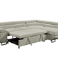 Hollywood Sleeper Sectional Sofa Bed with Adjustable Headrests and Storage Chaise - Available in 3 Colours