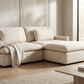 Long Beach Small Modular Sectional Sofa with Ottoman - Available in 3 Colours