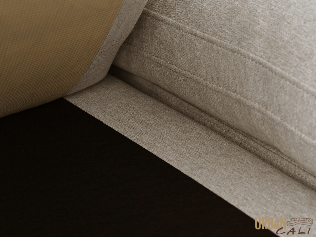 Long Beach Medium Modular Sectional Sofa with Ottoman in Axel Beige