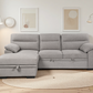 Urban Cali Malibu 94.5" Wide Sleeper Sectional Sofa Bed with Pull Down Tray, Cupholders Wireless Charger and Storage Chaise, image 27