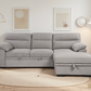 Urban Cali Malibu 94.5" Wide Sleeper Sectional Sofa Bed with Pull Down Tray, Cupholders Wireless Charger and Storage Chaise, image 35