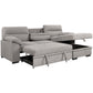 Urban Cali Malibu 94.5" Wide Sleeper Sectional Sofa Bed with Pull Down Tray, Cupholders Wireless Charger and Storage Chaise, image 36
