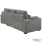Urban Cali Sectional Avila 98.5" Wide Sleeper Sectional Sofa Bed with Cupholders and Storage Chaise in Ulani Ash