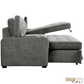 Urban Cali Sectional Avila 98.5" Wide Sleeper Sectional Sofa Bed with Cupholders and Storage Chaise in Ulani Ash