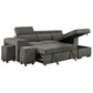 Sonoma 103.5" Wide Sleeper Sectional Sofa Bed with Reversible Storage Chaise and 2 Stools - Available in 2 Colours