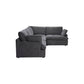 Long Beach Medium Modular L-Shaped Sectional Sofa in Axel Beige - Available in 3 Colours