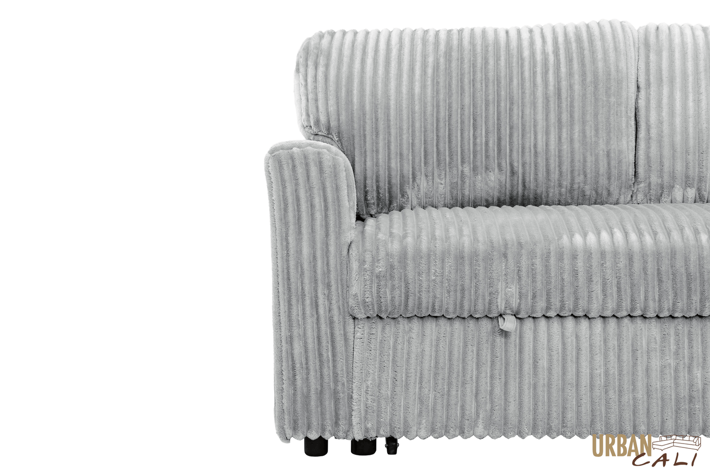 Urban Cali Sectional Calabasas Corduroy Reversible Sleeper Sectional Sofa Bed with Storage Chaise – Available in 2 Colours