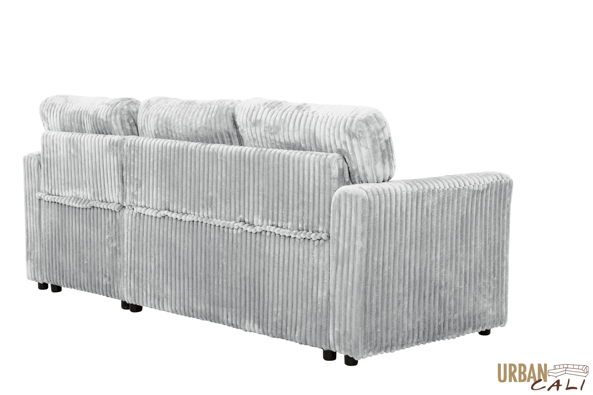 Urban Cali Sectional Calabasas Corduroy Reversible Sleeper Sectional Sofa Bed with Storage Chaise – Available in 2 Colours