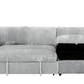 Urban Cali Sectional Calabasas Corduroy Reversible Sleeper Sectional Sofa Bed with Storage Chaise – Available in 2 Colours