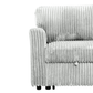 Urban Cali Sectional Calabasas Corduroy Reversible Sleeper Sectional Sofa Bed with Storage Chaise – Available in 2 Colours